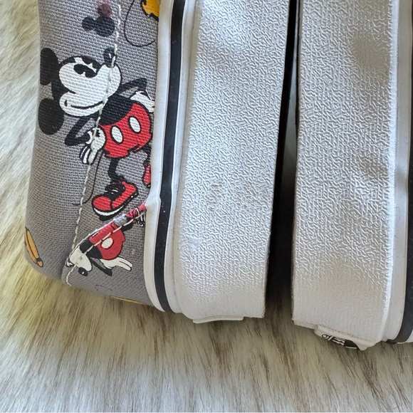 Vans Disney Gray Classic Slip-On Sneakers Mickey Mouse Design Size 6.5 (women) - Picture 7 of 12